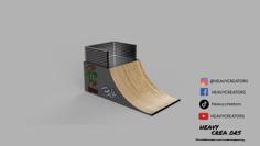 Skate Simple Ramp 3D Printer Model