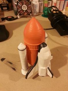 Simple Space Shuttle 3D Printer Model