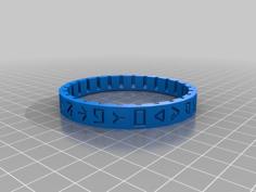 Star Wars (Aurebesh – Galactic Basic) Letter-Cryptex Ring 3D Printer Model