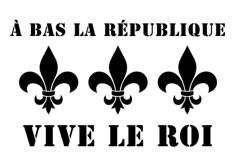 Pochoir/Stencil : A Bas La République. Vive Le Roi ! 3D Printer Model