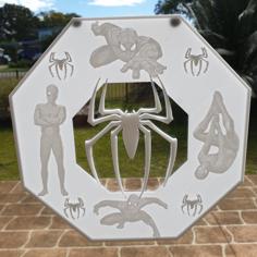 Spiderman Lithophane Window Art 3D Printer Model