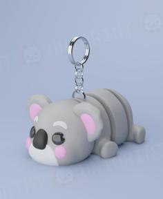 Flexi Koala Keychain 3D Printer Model