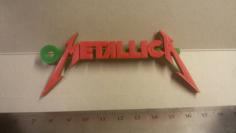 Metallica Logo Keychain 3D Printer Model