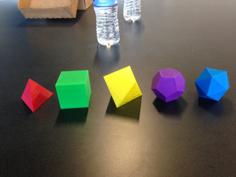 Platonic Solid 3D Printer Model