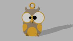 Owl Pendant 3D Printer Model