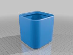 Square Flower Pot 3D Printer Model