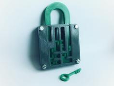 Puzzle Lock // Sliding Puzzle 3D Printer Model