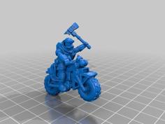 Coyote Biker Cult Leader 3D Printer Model