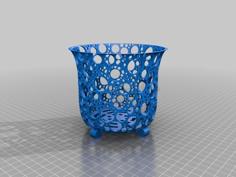 Parametric Orchid Pot (or General Plant Pot) 3D Printer Model