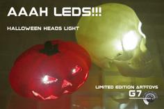 Glad-Halloween Leds Headlight 3D Printer Model