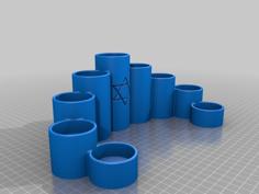 Tea Light Menorah 3D Printer Model