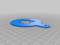 Coffee Stencil – Meeple 3D Printer Model