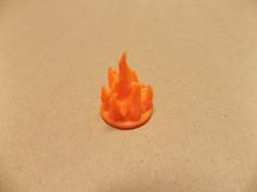 Fire Game Piece 3D Printer Model