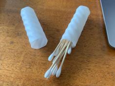 Travel Container For Q-tips / Cotton Buds 3D Printer Model