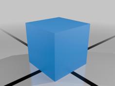 Simple Blender Cube For Test 3D Printer Model