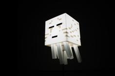 Minecraft Ghast Night Lamp 3D Printer Model