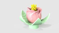 Flower Twist Stamen 3D Printer Model