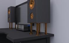 Speaker Stand 3D Printer Model