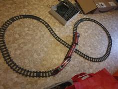 Lego Compatible Crossing Train Tracks 3D Printer Model