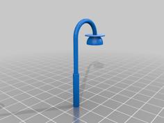 Single Streetlight N Scale 3D Printer Model