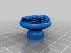 Rose Petal Knob 3D Printer Model