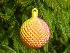 Christmas Ball – Super Fine Lattice 3D Printer Model