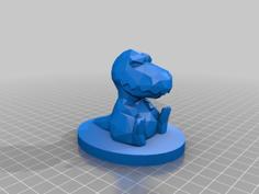 Dino Trophy 3D Printer Model