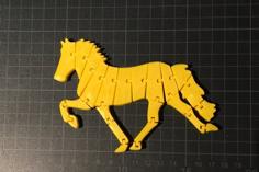 Articulated Icelandic Horse 3D Printer Model