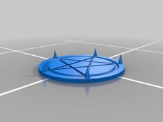 Pentacle Gem Stand 3D Printer Model