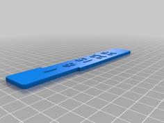 Perpetual Desk Calendar With Automatic Height Alignment Function 3D Printer Model