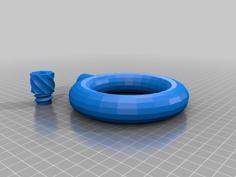 Flask Wristband 3D Printer Model