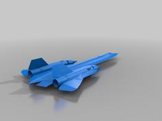 Lockheed SR-71A Blackbird 3D Printer Model