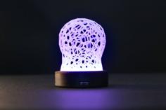 BLE Voronoi Feather Lamp 3D Printer Model