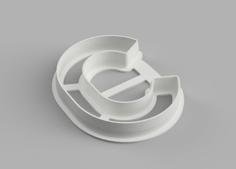 Letter C Cookie Cutter 3D Printer Model