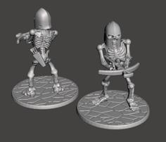 28mm Skeleton Warrior With Crossbow 3D Printer Model