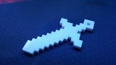 Minecraft Sword Keychain 3D Printer Model