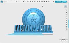 Captain America Shield (Marvel Desktop Collection) 3D Printer Model