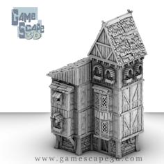 Sample Part Only: Timber Frame 4 Story House 3D Printer Model