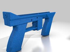 Replica Tec 9 Frame Scale Model With Foregrip 3D Printer Model