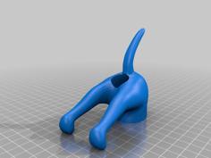 Dog Butt Chapstick Holder 3D Printer Model