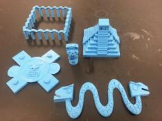 Aztec And Mayan Structures 3D Printer Model