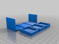 Three Drawer Coffee Table 1:12 Scale 3D Printer Model