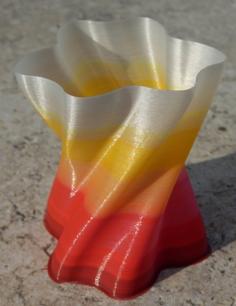 Twisted Floral Vase 3D Printer Model