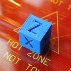 XYZ 20mm Calibration Cube 3D Printer Model