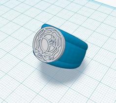 Rose Seal Ring 3D Printer Model