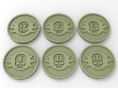 Death Guard Objective Markers 3D Printer Model