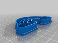 Rainbow Cookie Cutter 3D Printer Model