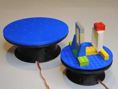 Motorized Turntable With Magnetic Attachment Plates 3D Printer Model