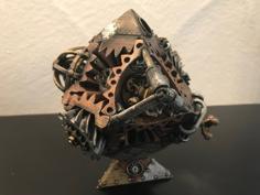 Stand For SteampunkCubeGears 3D Printer Model