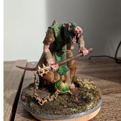 Skaven/Ratman Plague Monk 3D Printer Model